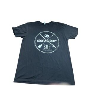 Sevylor SUP Stand Up Paddleboard Graphic T-Shirt Mens Black Short Sleeve Tee